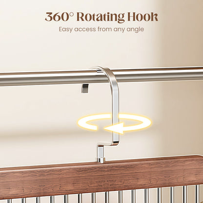 360° svingbar garderobeorganisator med flere kroker