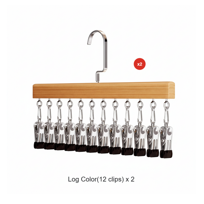 360° svingbar garderobeorganisator med flere kroker