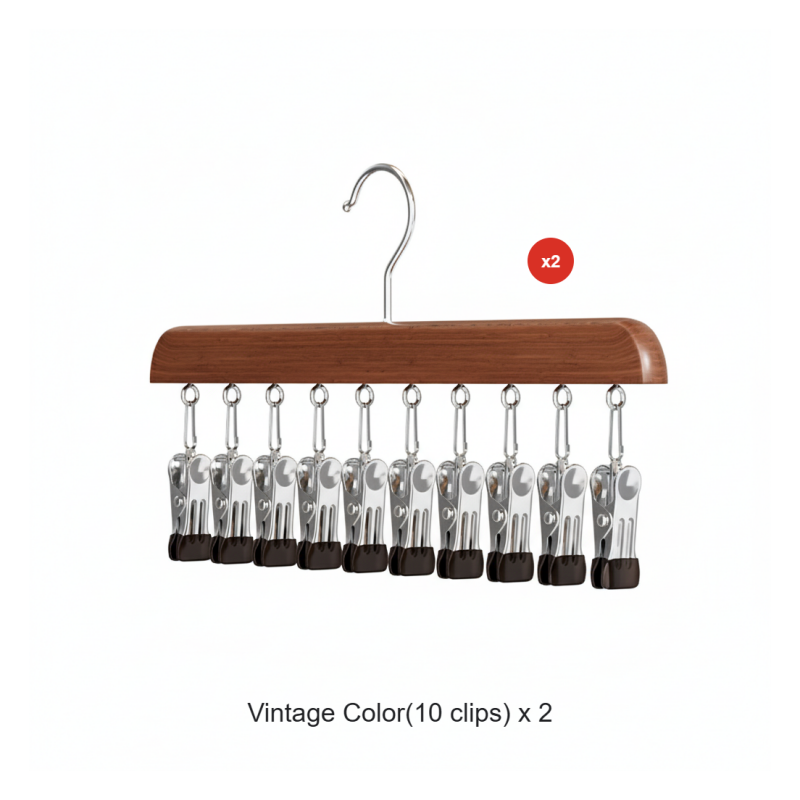 360° svingbar garderobeorganisator med flere kroker