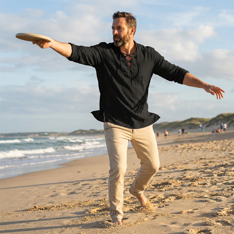 🔥Tidsbegrenset tilbud – Ensfarget skjorte for menn