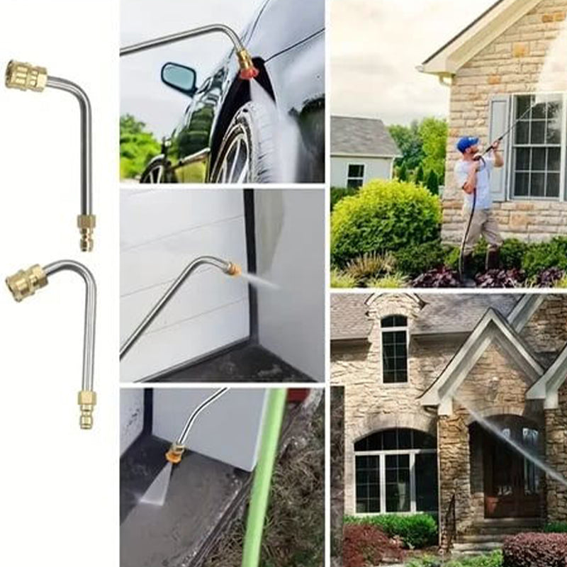 🎁 48 % RABATT! 🚗 Forlengelsessett for høytrykksspyler – Opptil 4000 PSI, Rengjøring av tak og takrenner uten stige 💧🔧