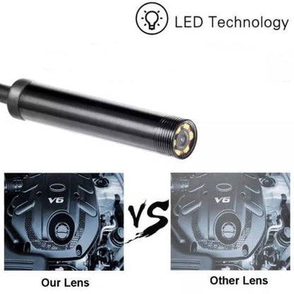3-i-1 vanntett USB-endoskopkamera med LED-lys