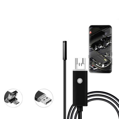 3-i-1 vanntett USB-endoskopkamera med LED-lys