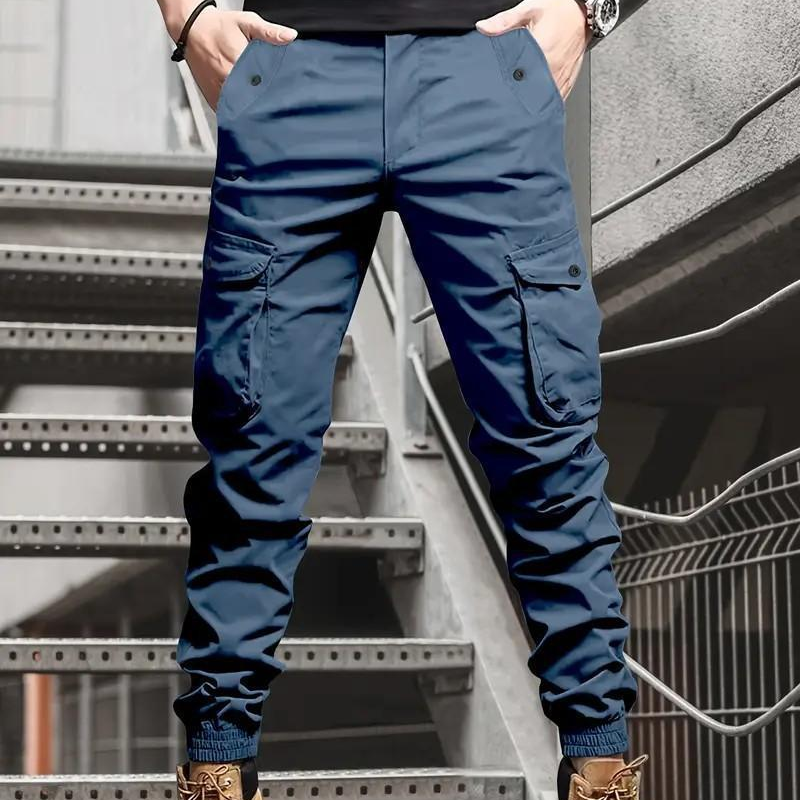 👖Nyheter på salg - 48 % RABATT🔥🥳OVER 50 000 SOLGT!💥Urban Tactical Cargo-bukser med avsmalnet passform