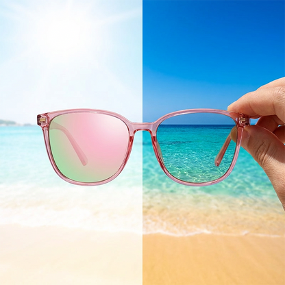 ☀️Sommersalg med 48 % rabatt! 🕶️Oversized polariserte solbriller til dame