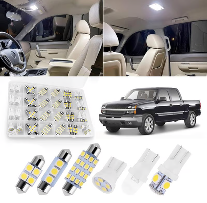 🌞Få 48 % rabatt for våren!💡42-delers supersterkt LED-innvendig billyssett – Plug & Play-oppgradering for bilen din ✨