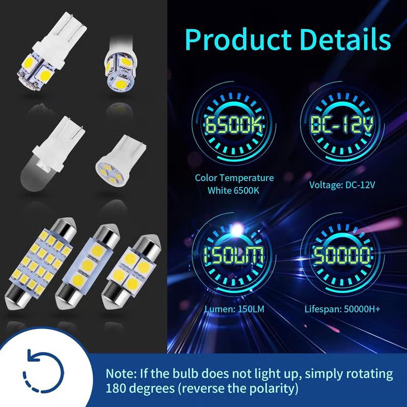 🌞Få 48 % rabatt for våren!💡42-delers supersterkt LED-innvendig billyssett – Plug & Play-oppgradering for bilen din ✨