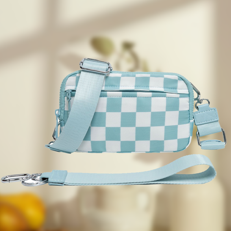 🌞Gjør våren frisk med 48 % rabatt!🎒 Unisex rutete belteveske – Allsidig å bruke som crossbody, belteveske eller håndveske