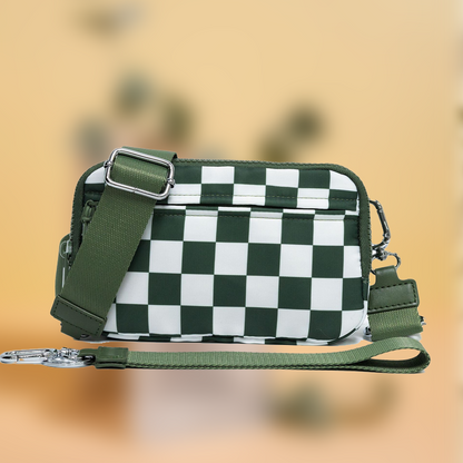 🌞Gjør våren frisk med 48 % rabatt!🎒 Unisex rutete belteveske – Allsidig å bruke som crossbody, belteveske eller håndveske