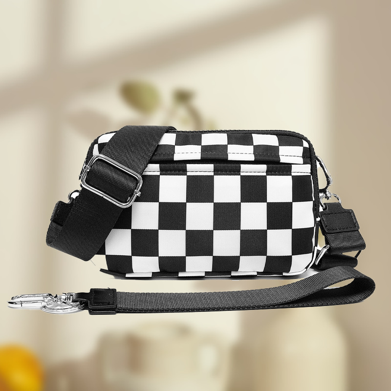 🌞Gjør våren frisk med 48 % rabatt!🎒 Unisex rutete belteveske – Allsidig å bruke som crossbody, belteveske eller håndveske