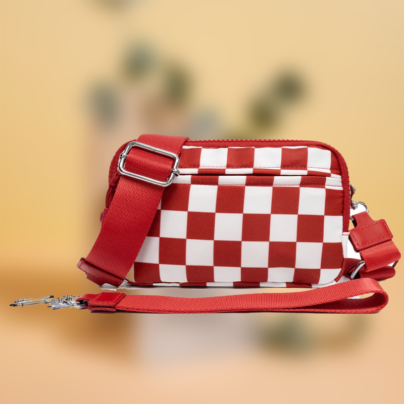 🌞Gjør våren frisk med 48 % rabatt!🎒 Unisex rutete belteveske – Allsidig å bruke som crossbody, belteveske eller håndveske