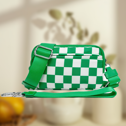 🌞Gjør våren frisk med 48 % rabatt!🎒 Unisex rutete belteveske – Allsidig å bruke som crossbody, belteveske eller håndveske