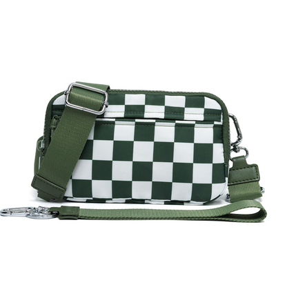 🌞Gjør våren frisk med 48 % rabatt!🎒 Unisex rutete belteveske – Allsidig å bruke som crossbody, belteveske eller håndveske