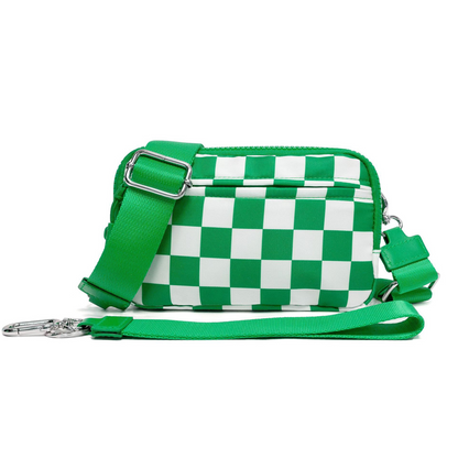 🌞Gjør våren frisk med 48 % rabatt!🎒 Unisex rutete belteveske – Allsidig å bruke som crossbody, belteveske eller håndveske