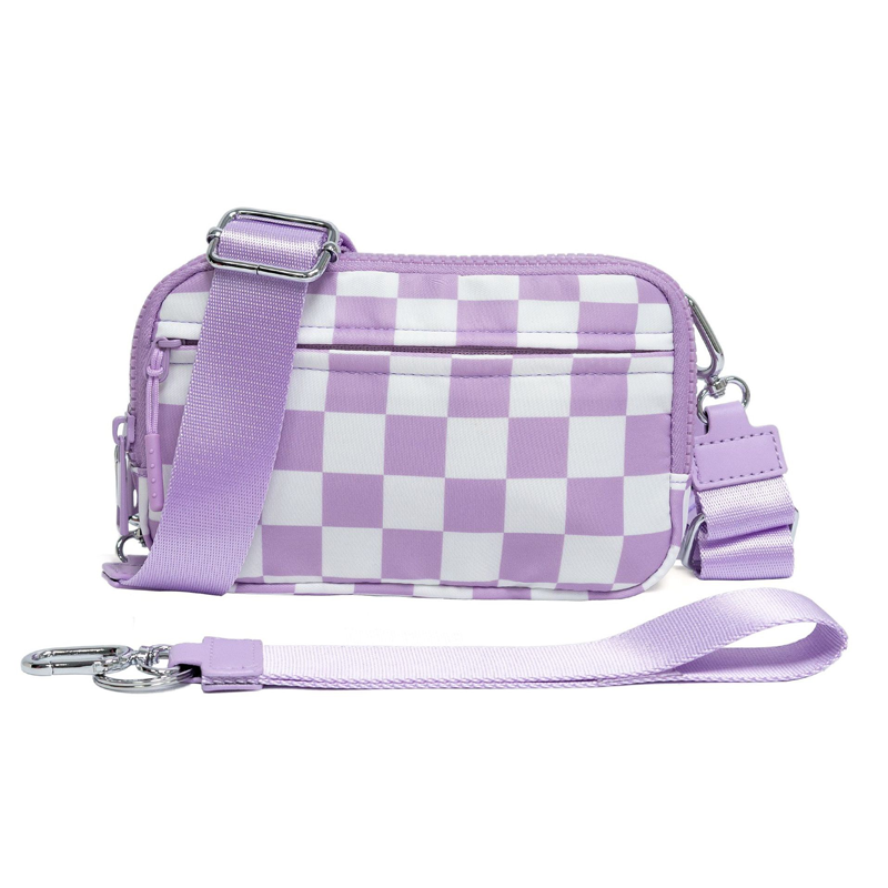 🌞Gjør våren frisk med 48 % rabatt!🎒 Unisex rutete belteveske – Allsidig å bruke som crossbody, belteveske eller håndveske