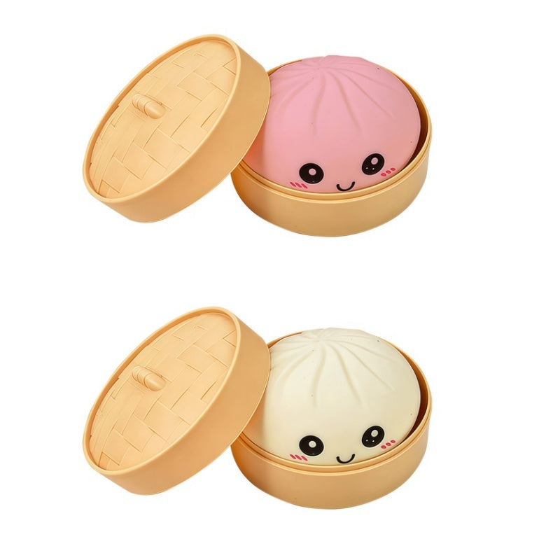 Søt dumpling-klemmeleke med dampkoker