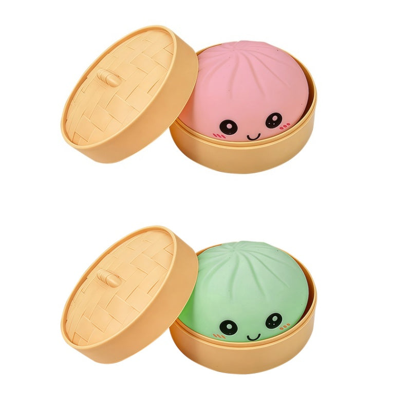 Søt dumpling-klemmeleke med dampkoker