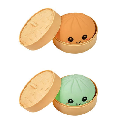 Søt dumpling-klemmeleke med dampkoker