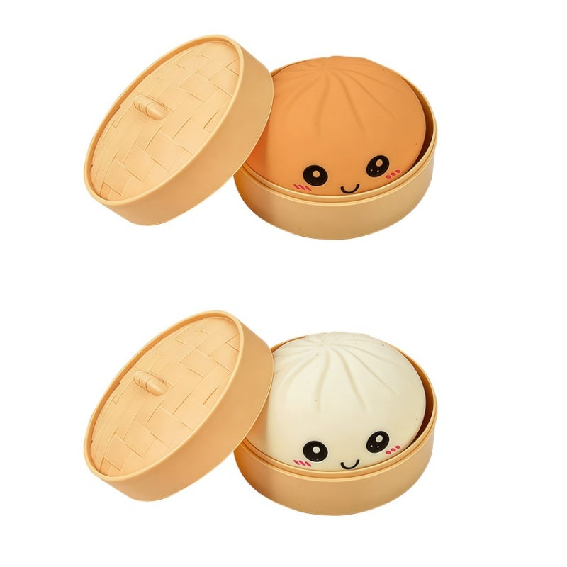 Søt dumpling-klemmeleke med dampkoker