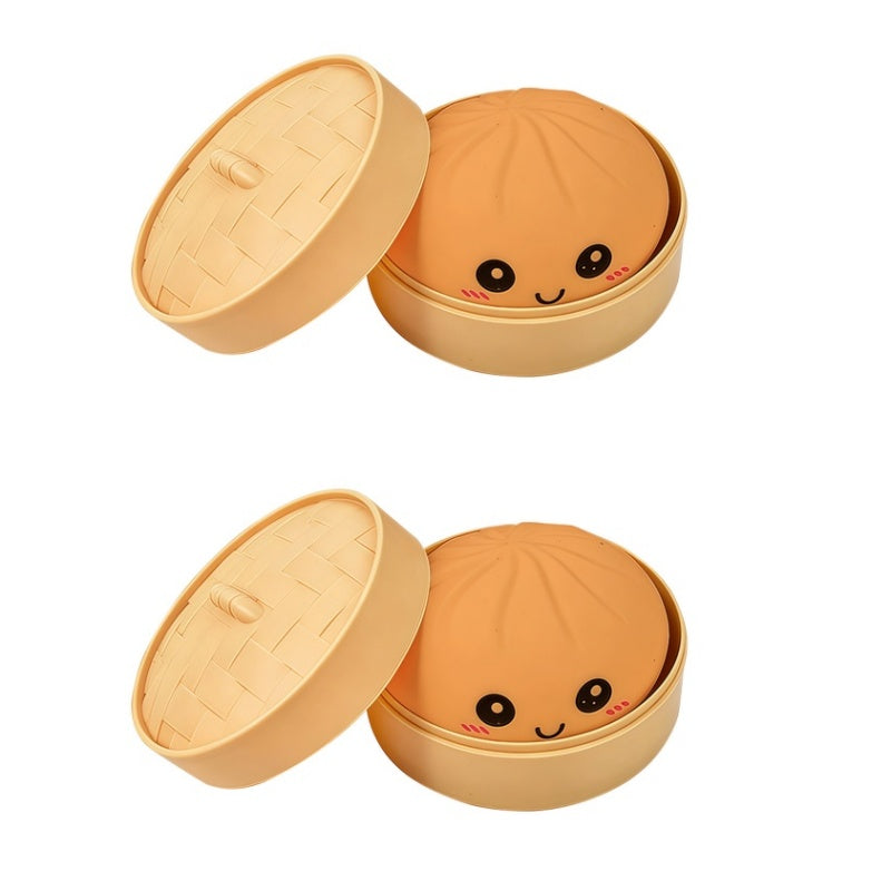 Søt dumpling-klemmeleke med dampkoker