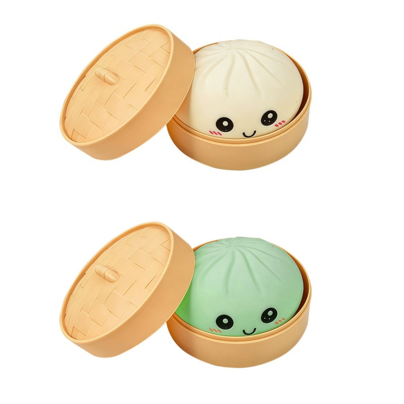 Søt dumpling-klemmeleke med dampkoker