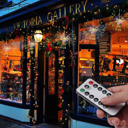 Julefyrverkeri LED kobbertrådslyngelys