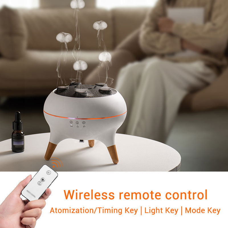 Dynamisk manetformet duftdiffuser og luftfukter