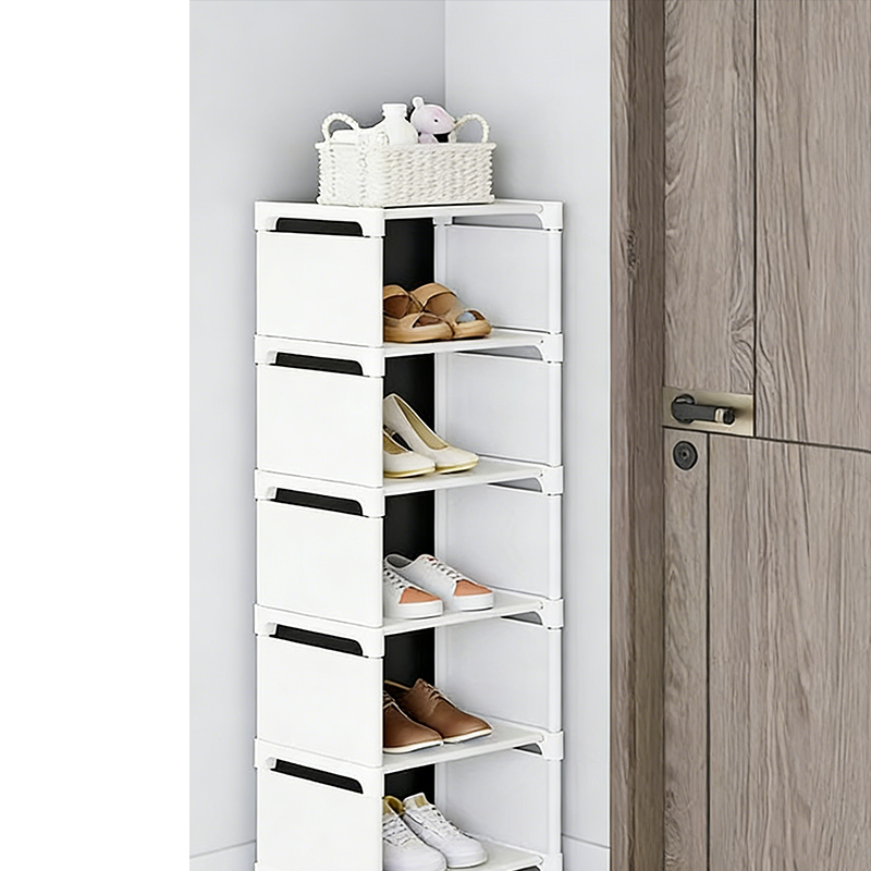 👠 48 % RABATT NÅ! 🚪 Vertikal skohylle til inngangsparti – Plassbesparende, solid metallramme og enkel montering 👟