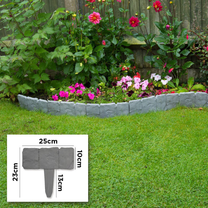 🥳2026 HOT SALG🥳💞50 000+ SOLGT!🌿✨ Hagegjerde i imitert stein – Ekte steinutseende, ingen verktøy nødvendig. Enkel å installere og utvide. Perfekt for plantebed, stier og plenkanter. En gamechanger for hagen! 🏡♻️