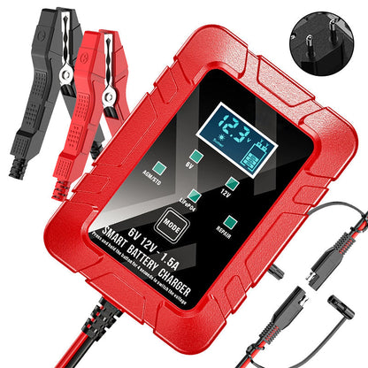 🔥Tidsbegrenset kampanje 48 % RABATT🔥1,5A 6V 12V automatisk batterilader