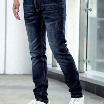 Herre moderne slim fit stretchjeans