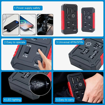 🔥2026 Ny oppgradering og godt salg🔥USB-C bilrelétester for 4/5-pins reléer