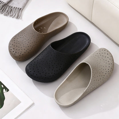 Unisex pustende slip-in tøfler med nettinghull