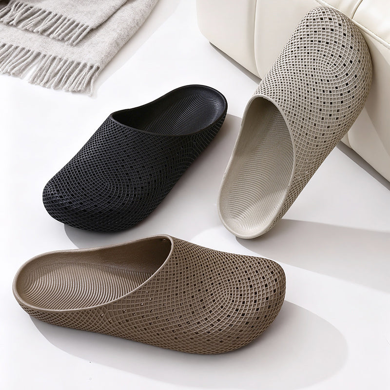 Unisex pustende slip-in tøfler med nettinghull