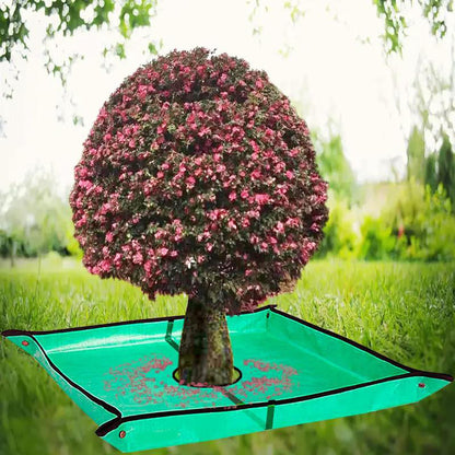 Hagepresenning 200 × 200 cm med 30 cm hull for beskjæring