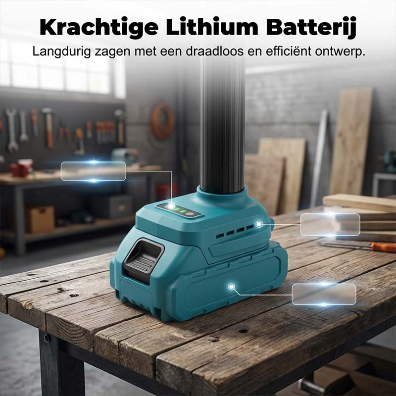 🌞Frisk inn i våren med 48 % rabatt!🔥 2-i-1 teleskopisk batteridrevet stangsag og motorsag | Sikker beskjæring uten stige | 21V batteridrevet