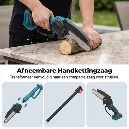 🌞Frisk inn i våren med 48 % rabatt!🔥 2-i-1 teleskopisk batteridrevet stangsag og motorsag | Sikker beskjæring uten stige | 21V batteridrevet