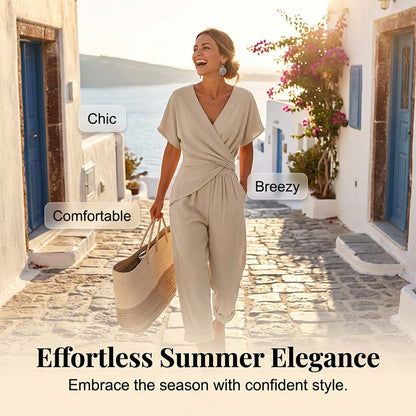 💃 Elegant ensfarget todelt sett – skaper umiddelbart en feminin silhuett!