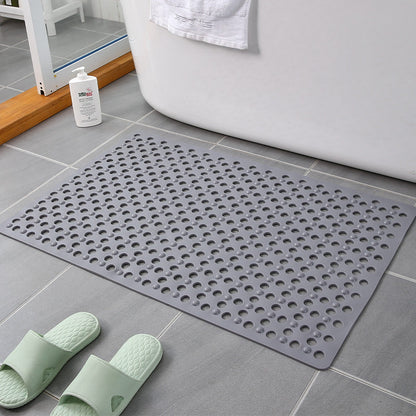 🛀Sklisikker badematte🧹Behagelig tekstur, absorberende og maskinvaskbar💦