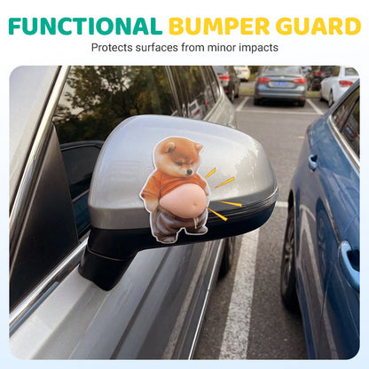 3D Søt Shiba Inu Selvklebende Dørstopper & Stressball