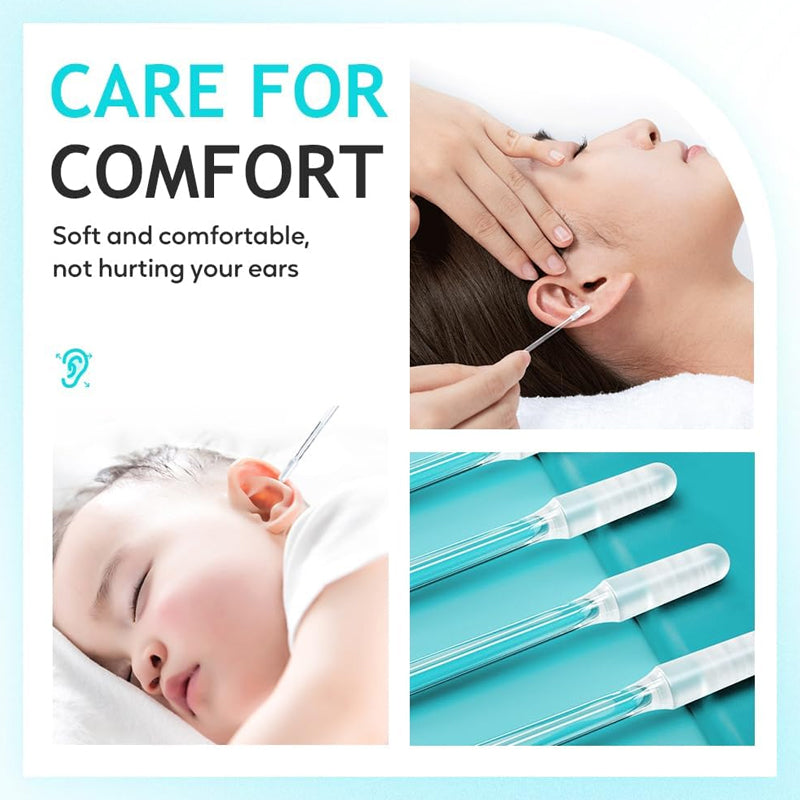 ❄️Summerfresh 50 % RABATT!👂Ear Clear™ dobbeltvirkende klebrige øre-rensepinner – Øse- og pinnedesign