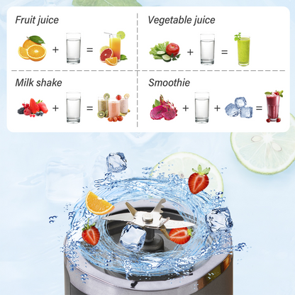 Trådløs bærbar juicer med 10 blader
