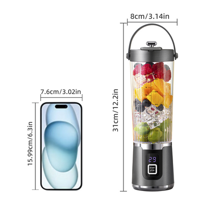 Trådløs bærbar juicer med 10 blader