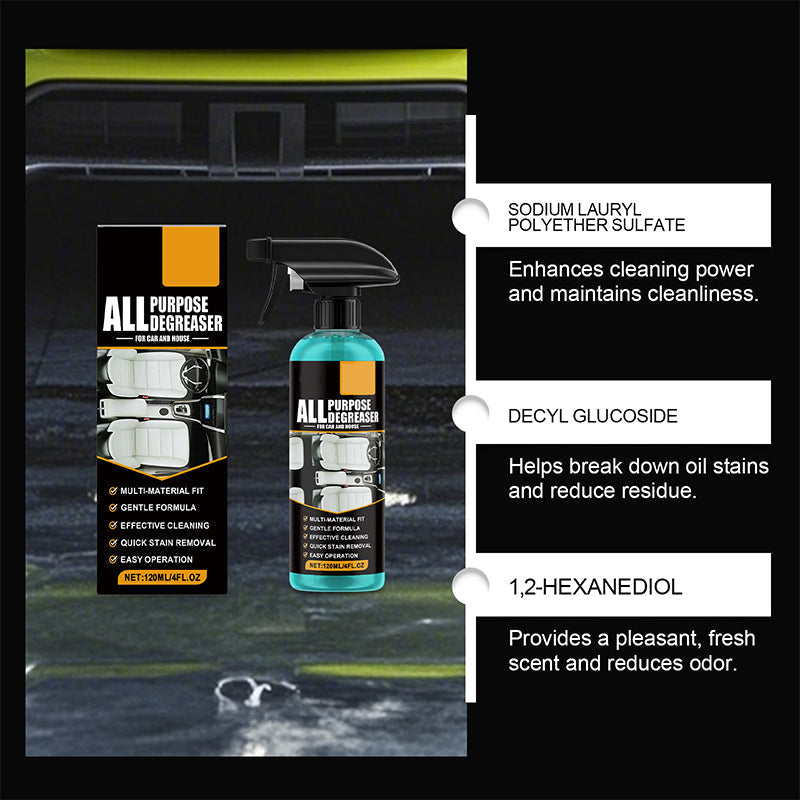 🌟120 ml universalavfettingsspray for bil og hjem