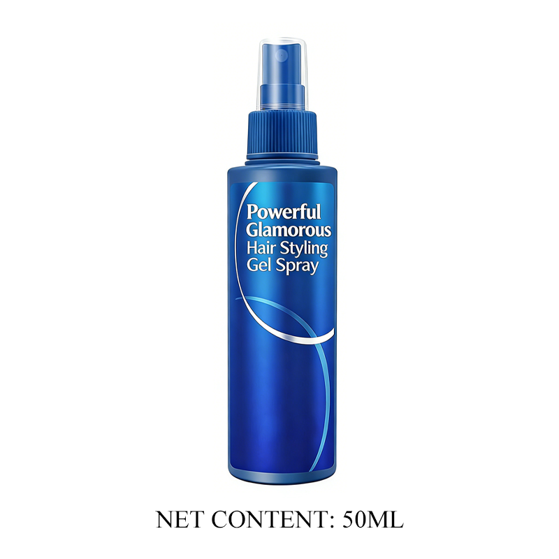 Kraftig, glamorøs hårstylinggel-spray