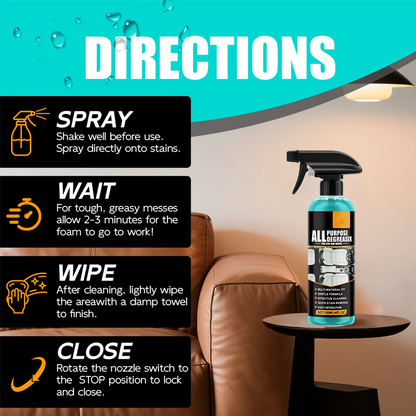 ✨🔥Ultrafunksjonell avfettingsspray🧼Fjerner flekker på 1 sekund! ⚡