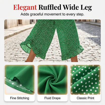 🔥 48 % RABATT i dag! Løse damebukser med høy midje og vide ben – Slankende, komfortabelt og elegant
