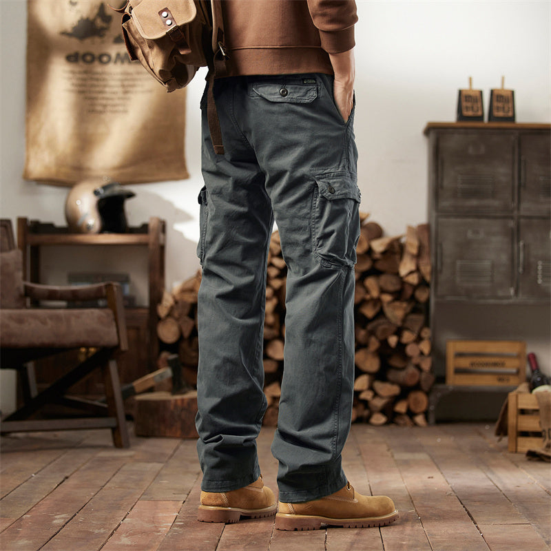👖 48 % RABATT NÅ! 🛠️ Taktiske cargobukser i bomull – mange lommer, forsterkede sømmer og justerbar midje 👖🪖