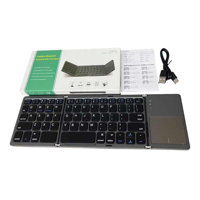 🔥48 % rabatt i en begrenset periode💥Sammenleggbart Bluetooth-tastatur med touchpad--⌨️Mer effektiv inntasting på kontoret✨