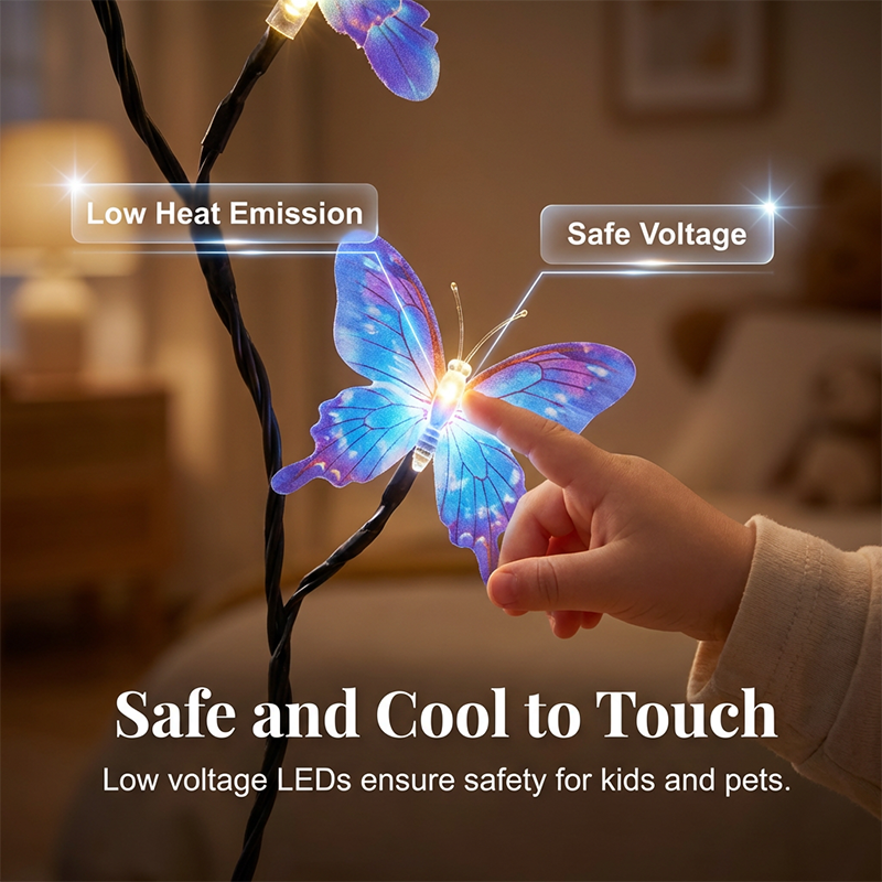 🌞Friske inn i våren med 48 % rabatt!🦋Magisk sommerfugllyslenke (1,6 m) | Bøyelig LED-lyslenke med 36 lys og 8 moduser | Estetisk stemningsbelysning